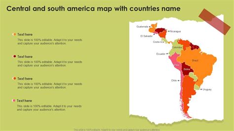 Examples of MAP implementation in various industries Map Of Central And South America