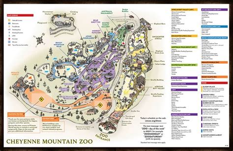 Map Of Cheyenne Mountain Zoo