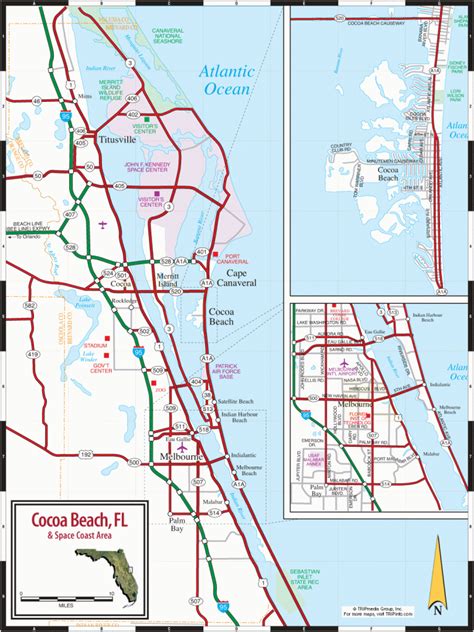 MAP of Cocoa Beach Florida