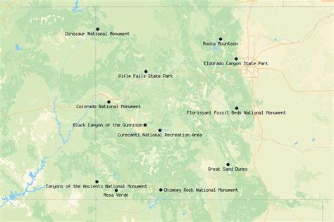 Examples of MAP implementation in various industries Map Of Colorado With National Parks