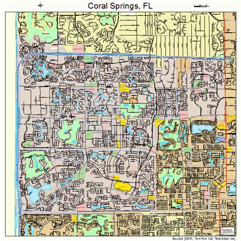 Map of Coral Springs Florida