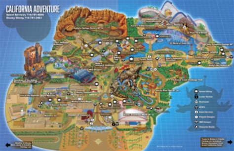 Map of Disney California Adventure