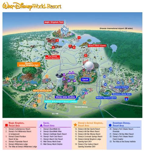 Map Of Disney In Orlando