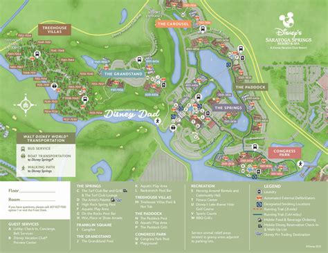 Disney Saratoga Springs Map