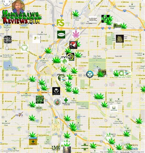 Map of Dispensaries in Colorado