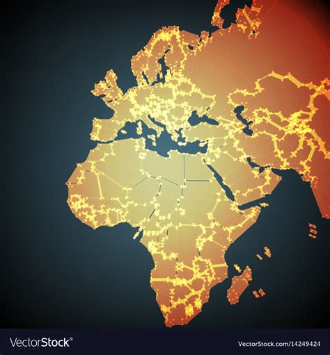 Map of Europe and Africa