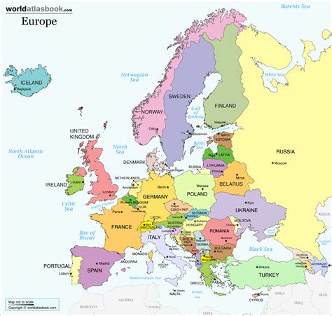 Map of Europe High Resolution