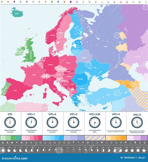 Map Of European Time Zones