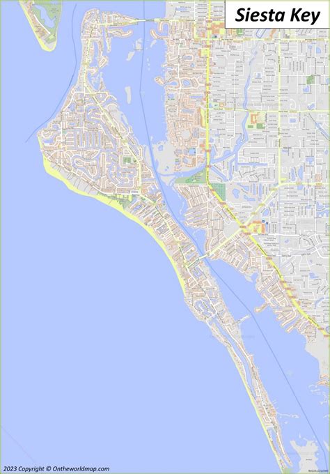Map of Florida Siesta Key