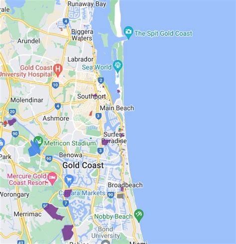 Examples of MAP Implementation in Various Industries Map of Gold Coast Australia