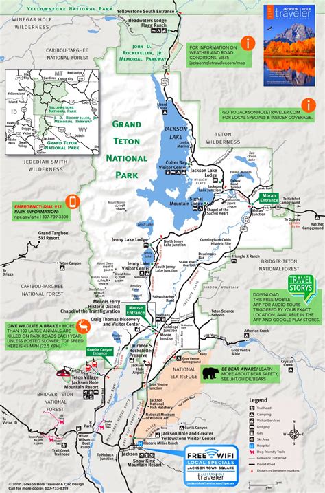 Grand Tetons National Park Map