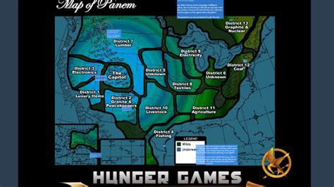 Map of Hunger Games Districts