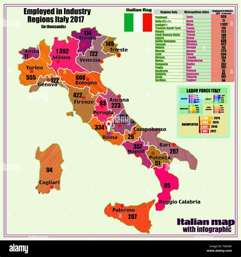 Map Of Italy With Cities And Regions