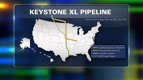Keystone XL Pipeline Map