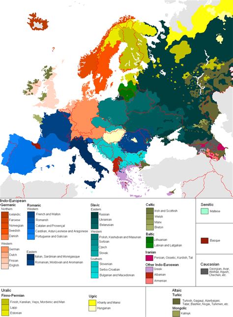Examples of MAP Implementation in Various Industries Map of Languages in Europe