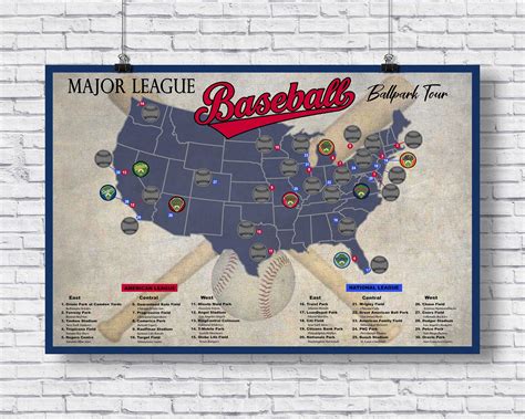 Map of Minor League Baseball Stadiums