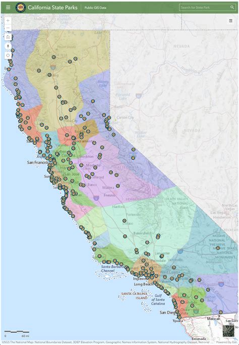 Map of National Parks in California
