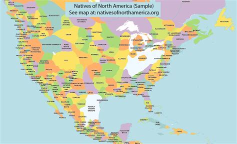 Map of Native American tribes