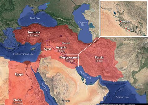 Map of the Near East Ancient