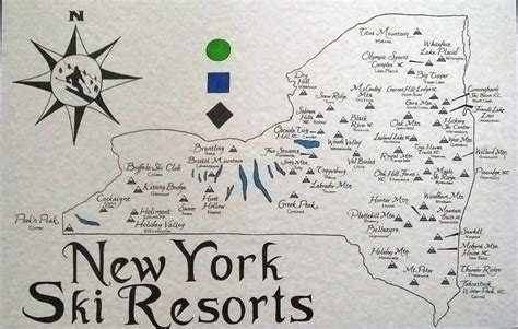 Map of New York Ski Resorts