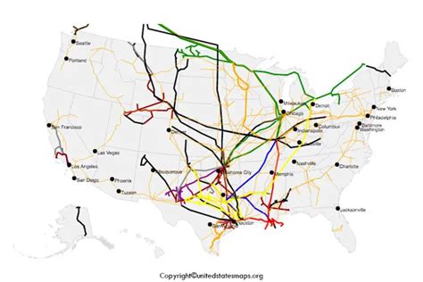 Map of Pipelines in United States