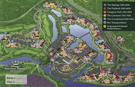 Map of Saratoga Springs Disney