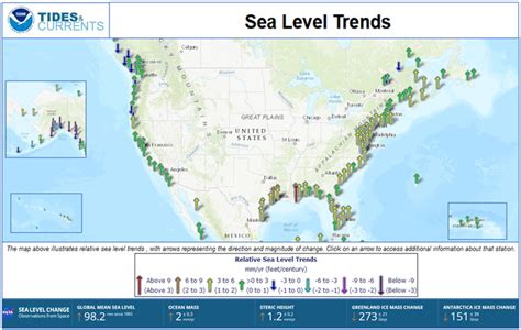 Map of Sea Level Rise