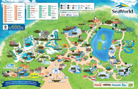 Map of Seaworld San Antonio