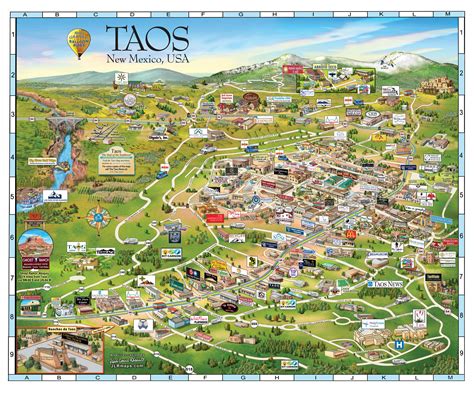 Map of Taos New Mexico