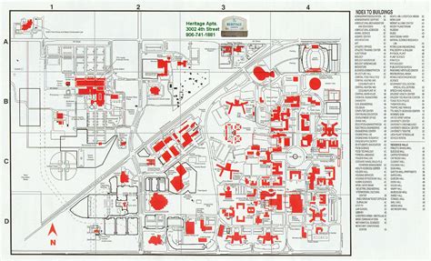 Map of Texas Tech Campus