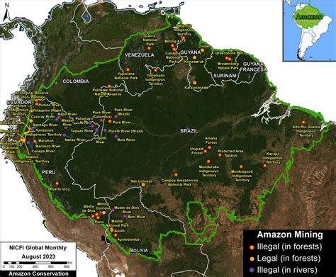 Map of the Amazon Rainforest