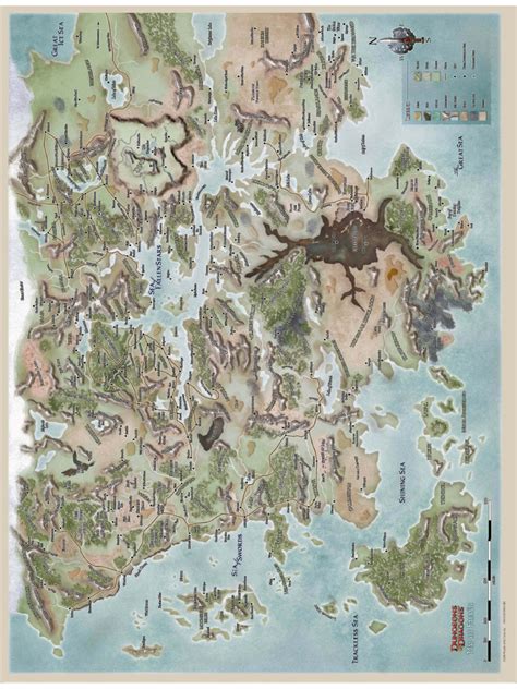 A map of the Forgotten Realms