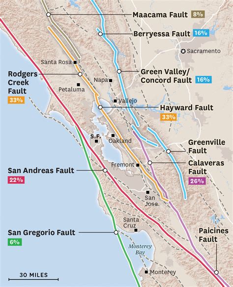 Map Of The San Andreas Fault Line
