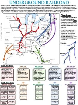 Map of the Underground Railroad