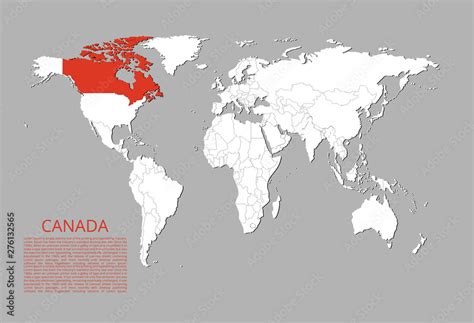 Map Of The World Canada