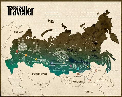 Map Of Trans Siberian Railroad