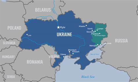 Examples of MAP implementation in various industries Map of Ukraine and surrounding countries