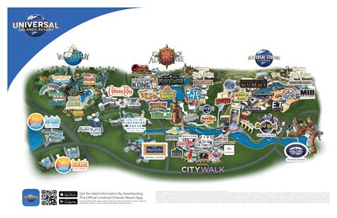 Map of Universal Studios Orlando