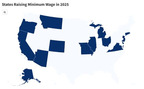 Minimum Wage Map By State
