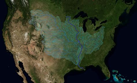 Mississippi River Map With States