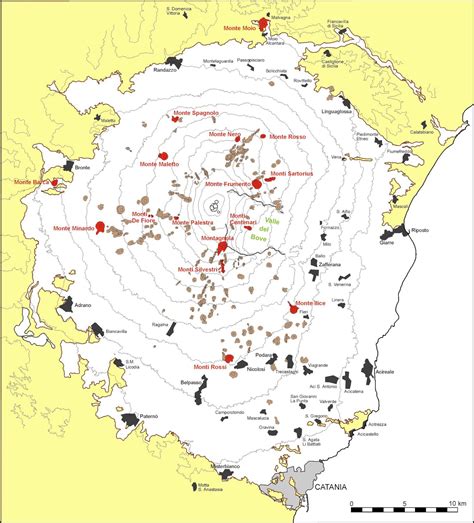 Mount Etna On A Map