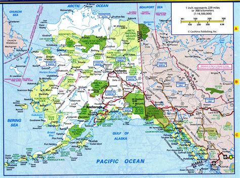 National Parks of Alaska Map