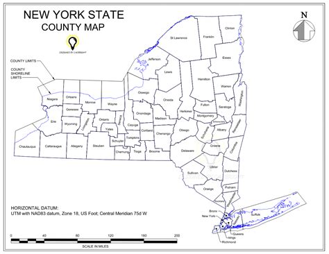 New York State County Map