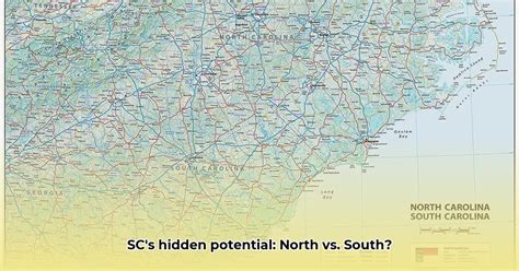 North and South Carolina Map