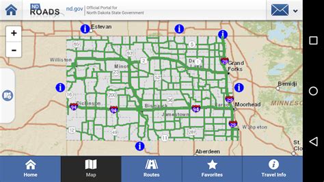 North Dakota Road Condition Map