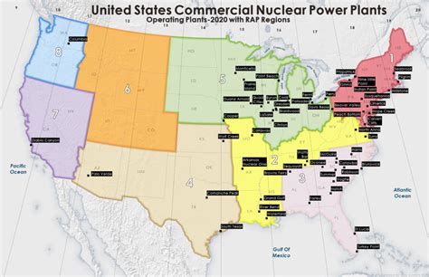 Nuclear Power Plants in USA Map