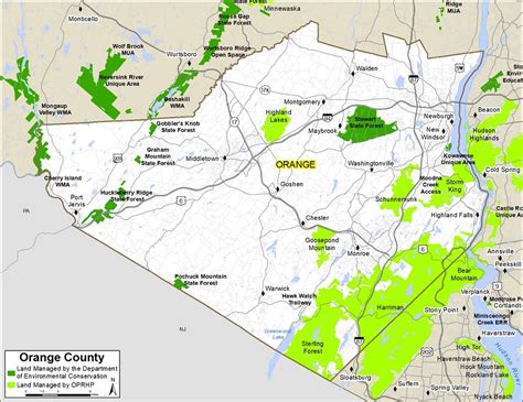 Orange County New York Map