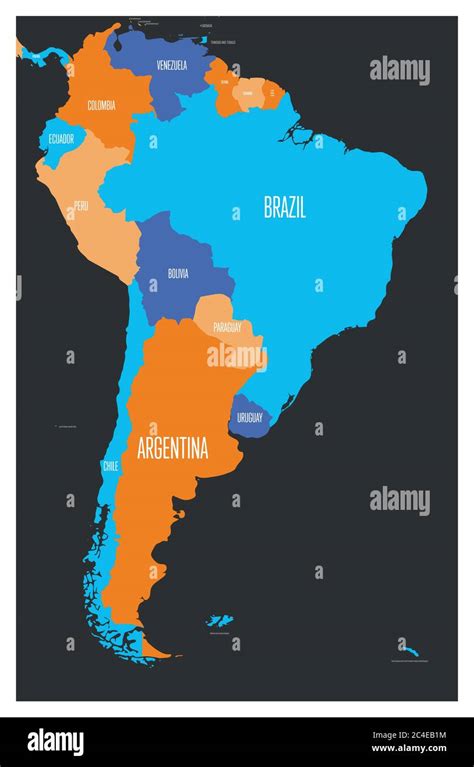 Political Map Of South America