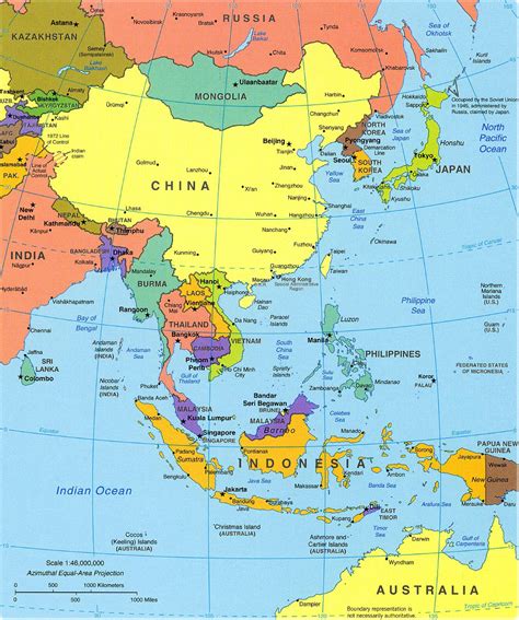 Political Map of Southeast Asia