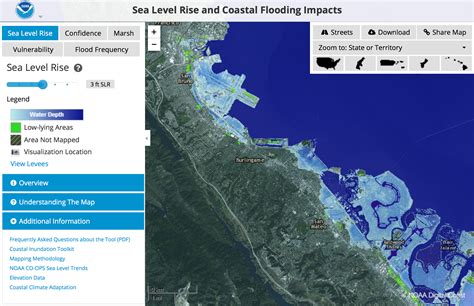 Projected Sea Level Rise Map